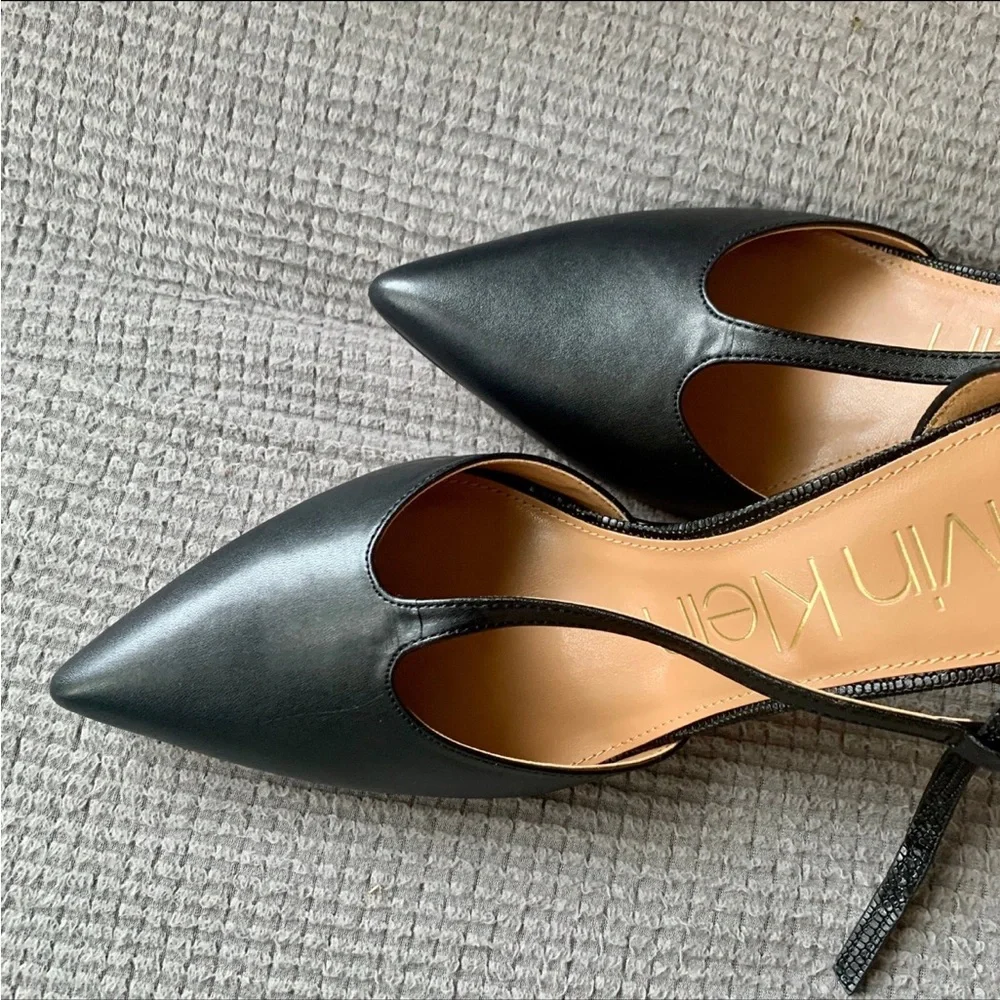 Calvin Klein Brandy T-Strap Leather Stiletto - Picture 6 of 10